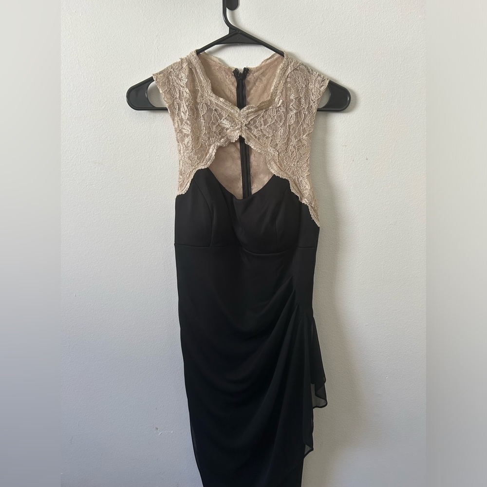 Vintage gold lace dress